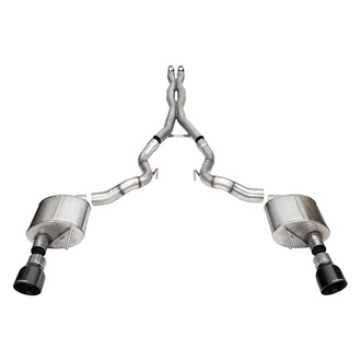 Corsa® - Xtreme™ 304 SS Cat-Back Exhaust System with Split Rear Exit