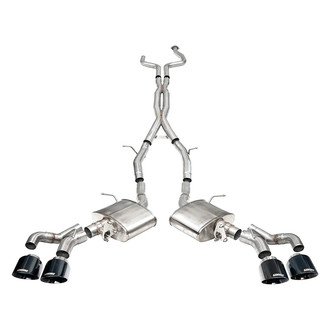 Corsa® - Xtreme™ 304 SS Valved Cat-Back Exhaust System with Quad Rear Exit