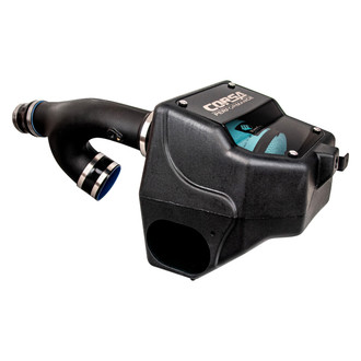 Corsa® - Closed Box Plastic Black Cold Air Intake System with DryTech 3D™ Blue Filter