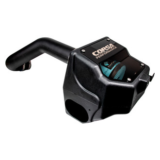 Corsa® - Closed Box Plastic Black Cold Air Intake System with DryTech 3D™ Blue Filter