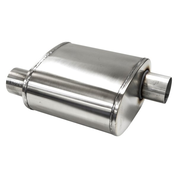 Corsa® - PRO Series T304 Stainless Steel Oval Tuned Exhaust Muffler