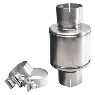 Corsa® - PRO Series 304 SS Round Exhaust Resonator (2.75" Center ID, 2.75" Center OD, 9.5" Length)