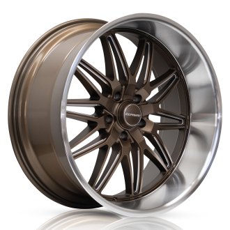 CORSART® ALCATRAZ Wheels - Matte Bronze with Milled Windows and