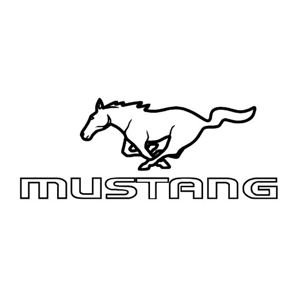 mustang emblem drawing