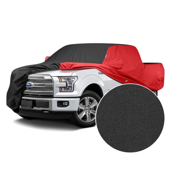  Covercraft® - WeatherShield™ HP Two-Tone Custom Car Cover with Black Center and Red Sides