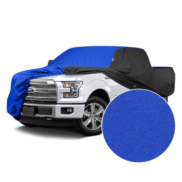  Covercraft® - WeatherShield™ HP Two-Tone Custom Car Cover with Bright Blue Center and Black Sides