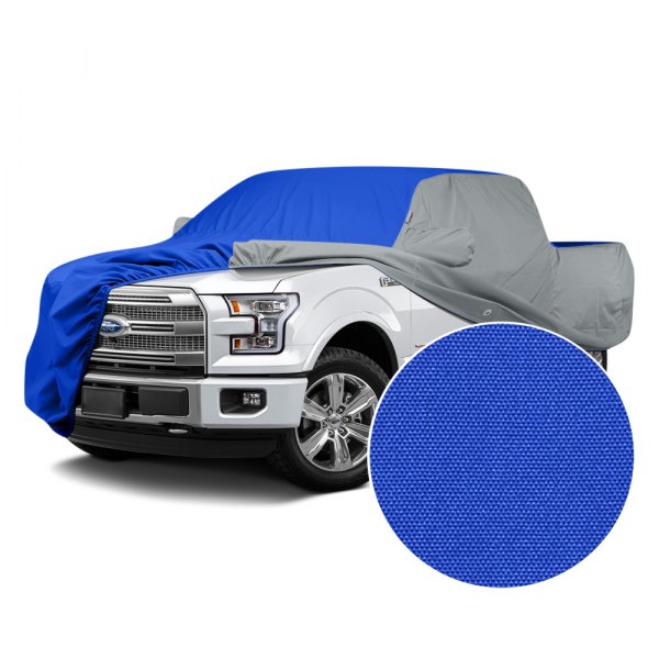  Covercraft® - WeatherShield™ HP Two-Tone Custom Car Cover with Bright Blue Center and Gray Sides