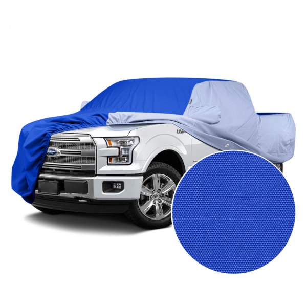  Covercraft® - WeatherShield™ HP Two-Tone Custom Car Cover with Bright Blue Center and Light Blue Sides