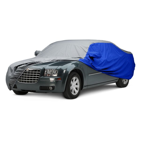  Covercraft® - WeatherShield™ HP Two-Tone Custom Car Cover with Gray Center and Bright Blue Sides