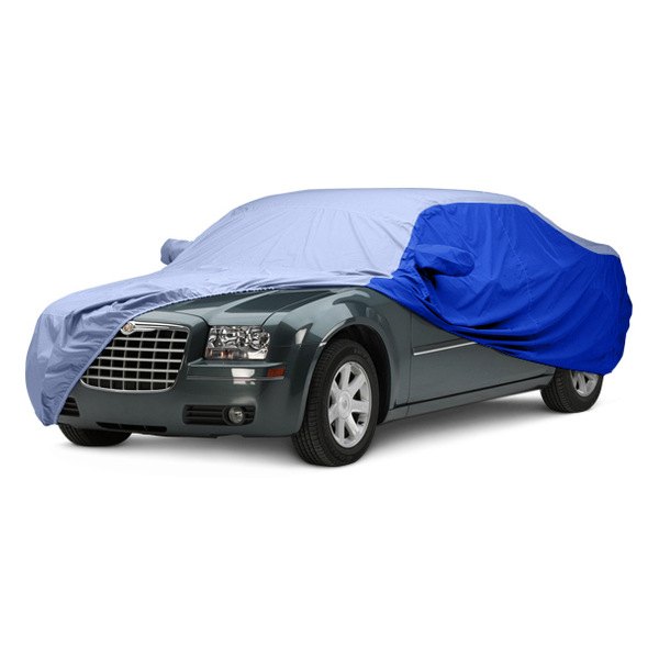  Covercraft® - WeatherShield™ HP Two-Tone Custom Car Cover with Light Blue Center and Bright Blue Sides