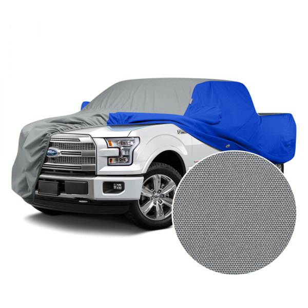  Covercraft® - WeatherShield™ HP Two-Tone Custom Car Cover with Gray Center and Bright Blue Sides