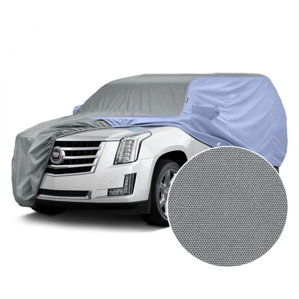  Covercraft® - WeatherShield™ HP Two-Tone Custom Car Cover with Gray Center and Light Blue Sides