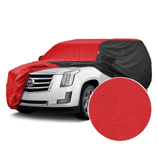  Covercraft® - WeatherShield™ HP Two-Tone Custom Car Cover with Red Center and Black Sides