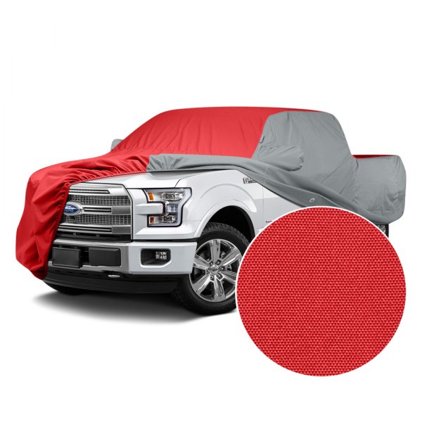  Covercraft® - WeatherShield™ HP Two-Tone Custom Car Cover with Red Center and Gray Sides
