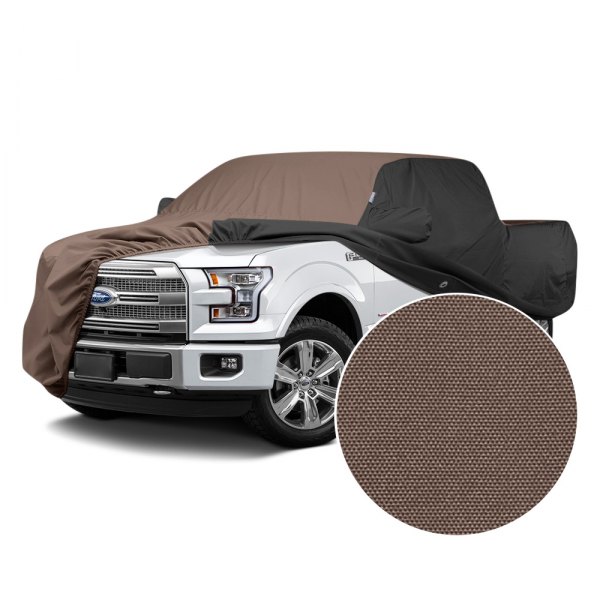  Covercraft® - WeatherShield™ HP Two-Tone Custom Car Cover with Taupe Center and Black Sides