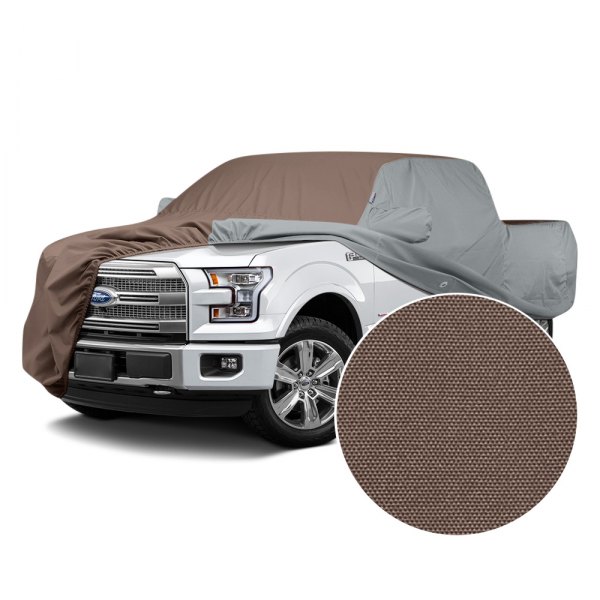  Covercraft® - WeatherShield™ HP Two-Tone Custom Car Cover with Taupe Center and Gray Sides