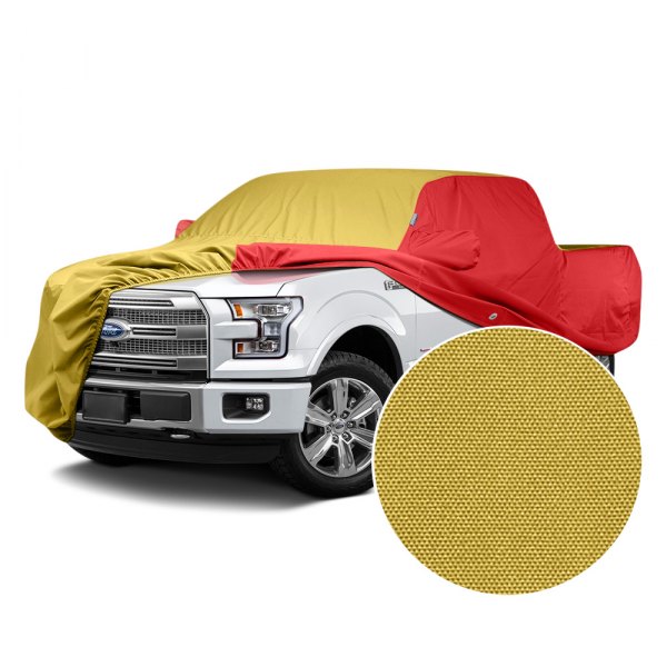  Covercraft® - WeatherShield™ HP Two-Tone Custom Car Cover with Yellow Center and Red Sides