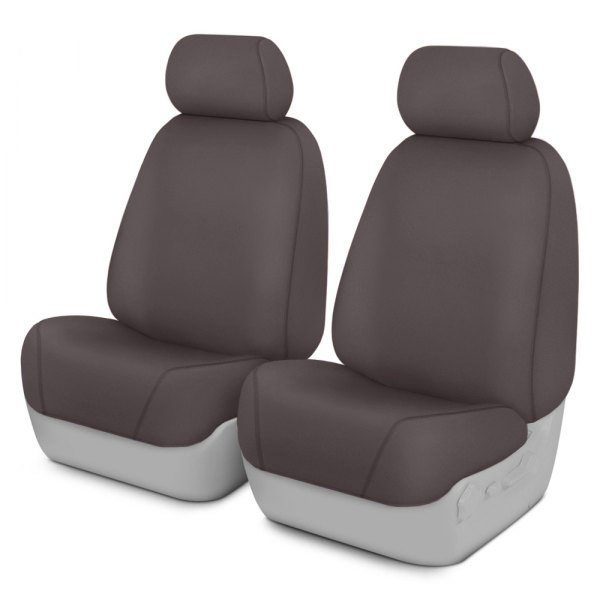  Covercraft® - SeatSaver™ Polycotton 1st Row Gray Custom Seat Covers