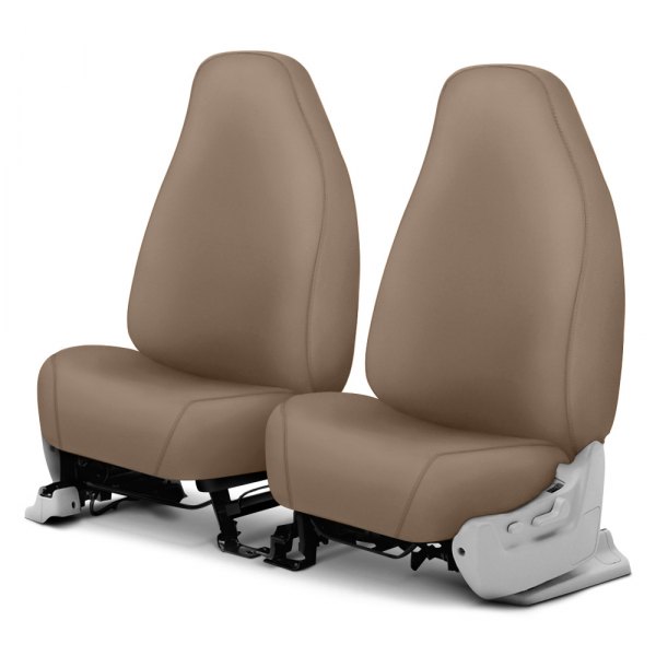  Covercraft® - SeatSaver™ Polycotton 1st Row Taupe Seat Covers