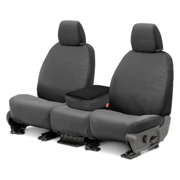 Covercraft Custom-Fit Rear-Second Seat Bench SeatSaver Seat Covers Grey Polycotton Fabric
