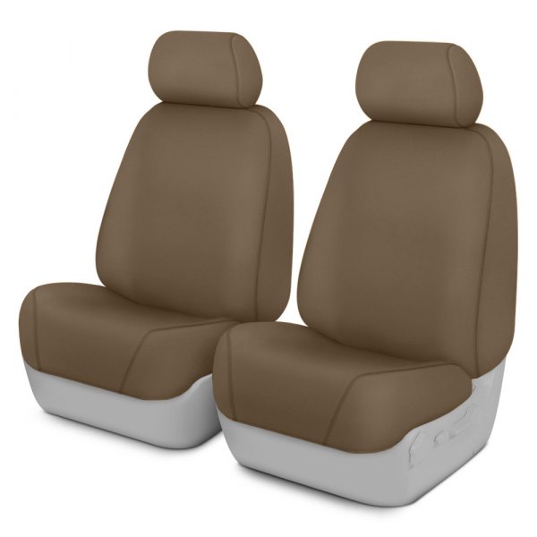  Covercraft® - SeatSaver™ Waterproof Polyester 1st Row Taupe Custom Seat Covers