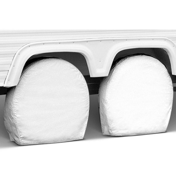  Covercraft® - SnapRing TireSavers™ White Covers