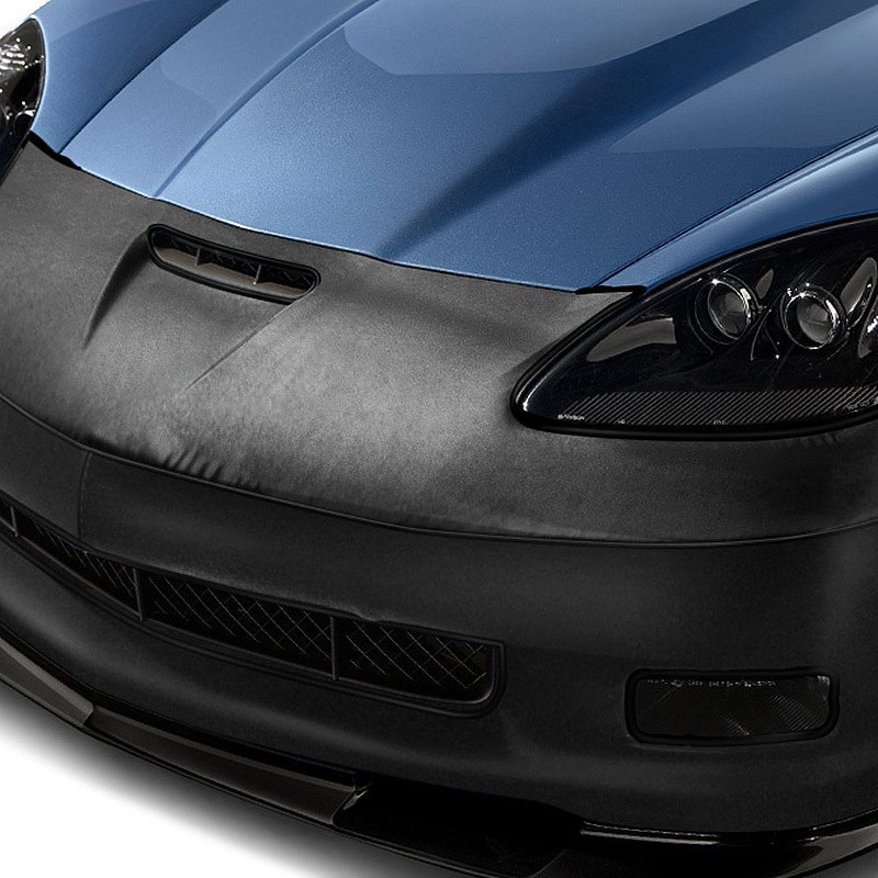 Coverking Custom Fit Front End Mask for Select Volkswagen Jetta Models Velocitex Plus Black 