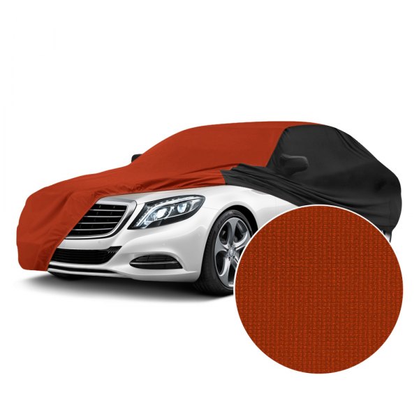  Coverking® - Satin Stretch™ Go Mango Orange with Black Custom Car Cover