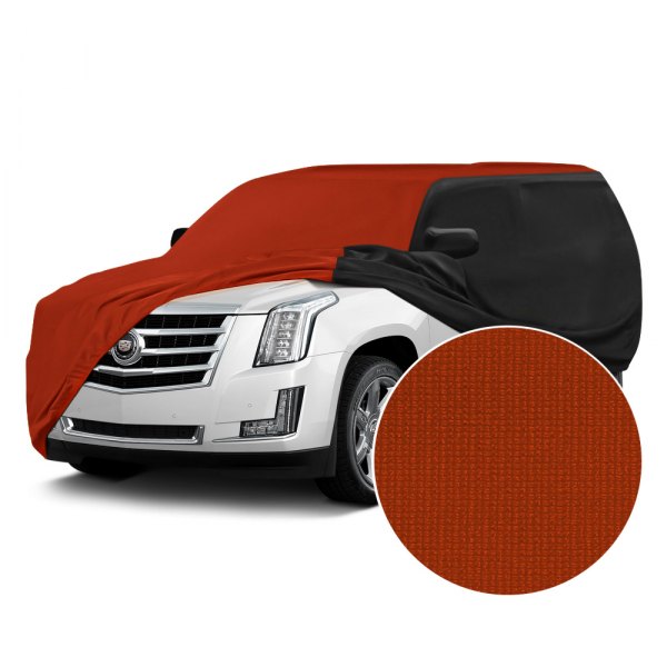  Coverking® - Satin Stretch™ Go Mango Orange with Black Custom Car Cover