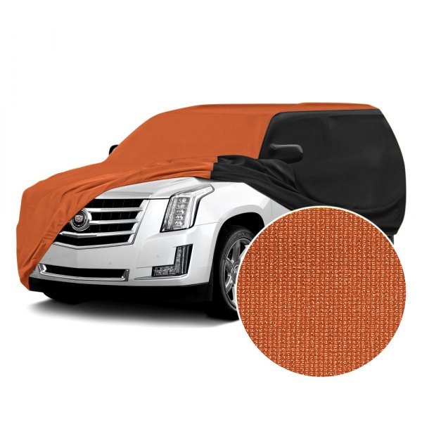  Coverking® - Satin Stretch™ Inferno Orange with Black Custom Car Cover