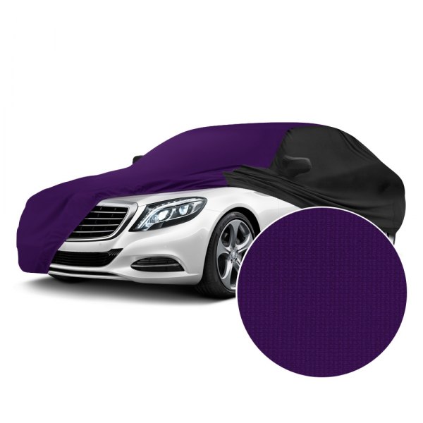  Coverking® - Satin Stretch™ Plum Crazy Purple with Black Custom Car Cover