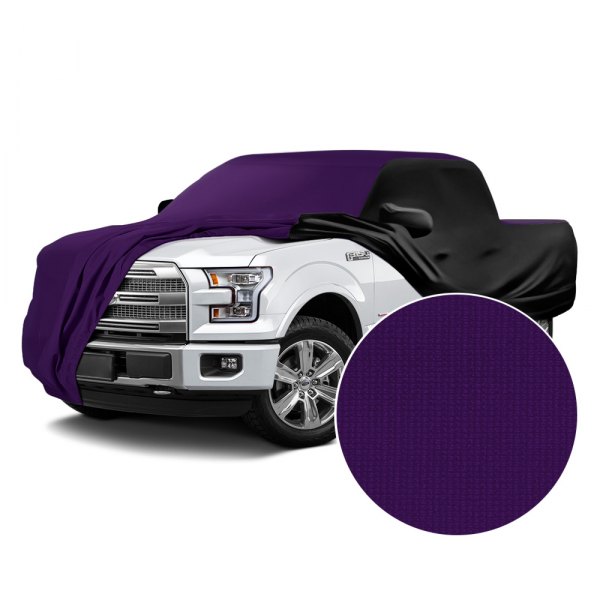  Coverking® - Satin Stretch™ Plum Crazy Purple with Black Custom Car Cover