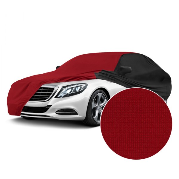  Coverking® - Satin Stretch™ Pure Red with Black Custom Car Cover