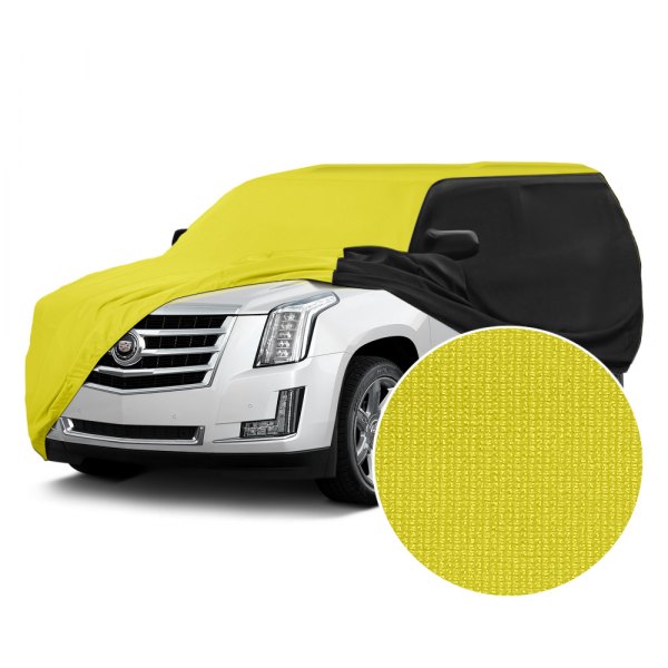 Coverking® - Satin Stretch™ Yellow with Black Sides Custom Car Cover