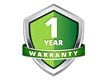 Backed by a 1-year warranty