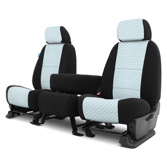 Coverking® - Designer Printed Neosupreme Overlapping Shell 1st Row Shell Sky Custom Seat Covers