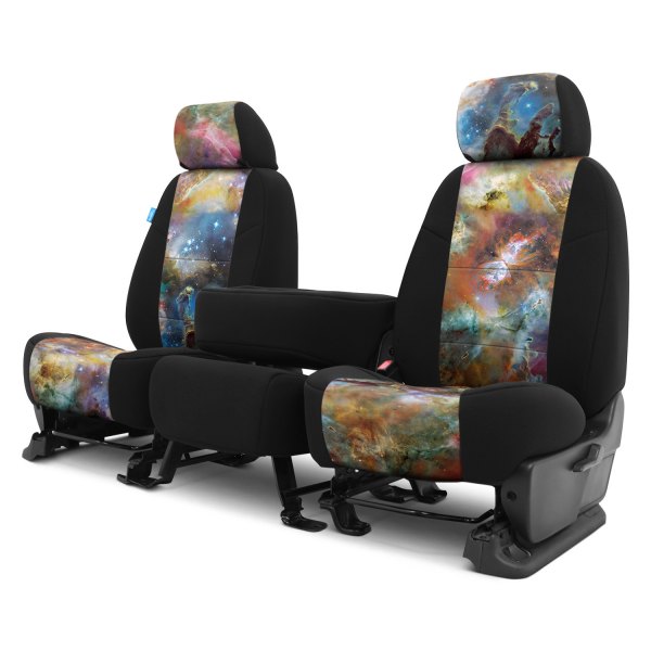 Coverking® - Designer Printed Neosupreme 2nd Row Nature Nebula Cosmos Custom Seat Covers
