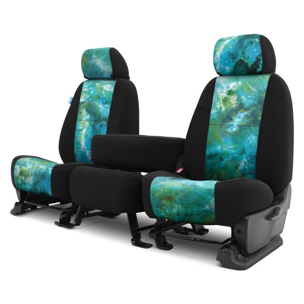Coverking® - Designer Printed Neosupreme 2nd Row Nature Nebula Aquatic Custom Seat Covers
