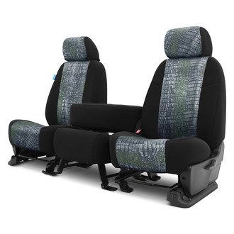 Coverking® - Designer Printed Neosupreme Animal Printed 1st Row Alligator Aquatic Custom Seat Covers