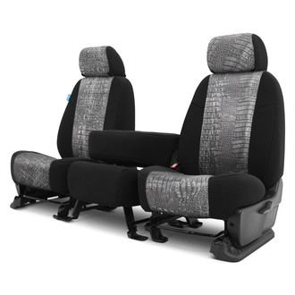 Coverking® - Designer Printed Neosupreme Animal Printed 1st Row Alligator Steel Custom Seat Covers