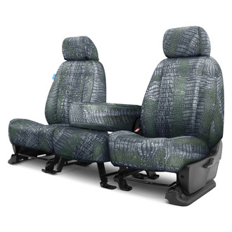 Coverking® - Designer Printed Neosupreme Animal Printed 1st Row Alligator Aquatic Custom Seat Covers