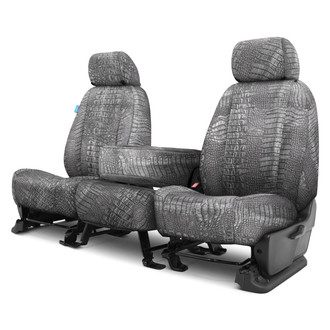 Coverking® - Designer Printed Neosupreme Animal Printed 1st Row Alligator Steel Custom Seat Covers