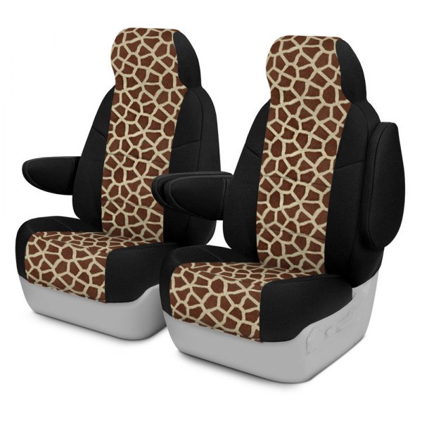 Coverking® - Designer Printed Neosupreme 2nd Row Animal Print Giraffe Custom Seat Covers