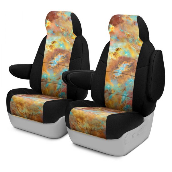 Coverking® - Designer Printed Neosupreme 1st Row Nature Nebula Painted Custom Seat Covers