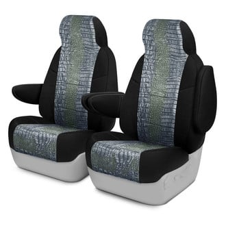 Coverking® - Designer Printed Neosupreme Animal Printed 1st Row Alligator Aquatic Custom Seat Covers
