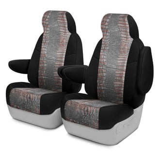 Coverking® - Designer Printed Neosupreme Animal Printed 1st Row Alligator Raptor Custom Seat Covers
