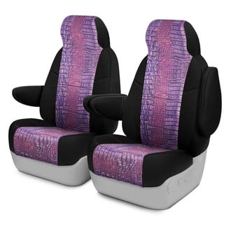Coverking® - Designer Printed Neosupreme Animal Printed 1st Row Alligator Royal Custom Seat Covers