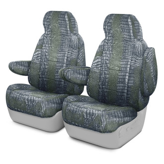 Coverking® - Designer Printed Neosupreme Animal Printed 1st Row Alligator Aquatic Custom Seat Covers