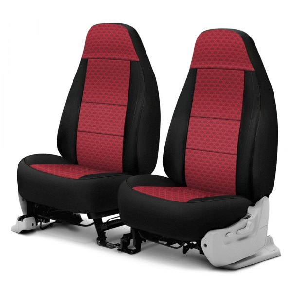 Coverking® - Designer Printed Neosupreme 1st Row Overlapping Shell Rose Custom Seat Covers