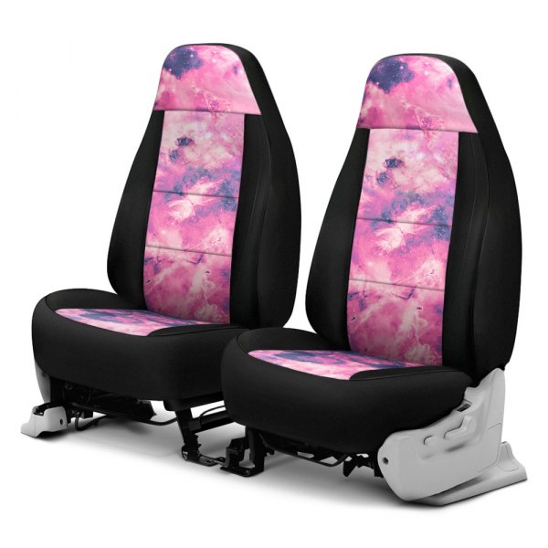 Coverking® - Designer Printed Neosupreme 1st Row Nature Nebula Blooming Custom Seat Covers
